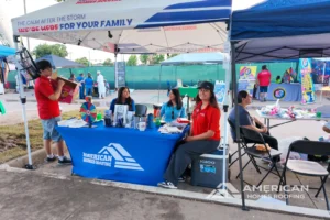 American Homes Roofing Connects with Local Families at the Back to School Block Party